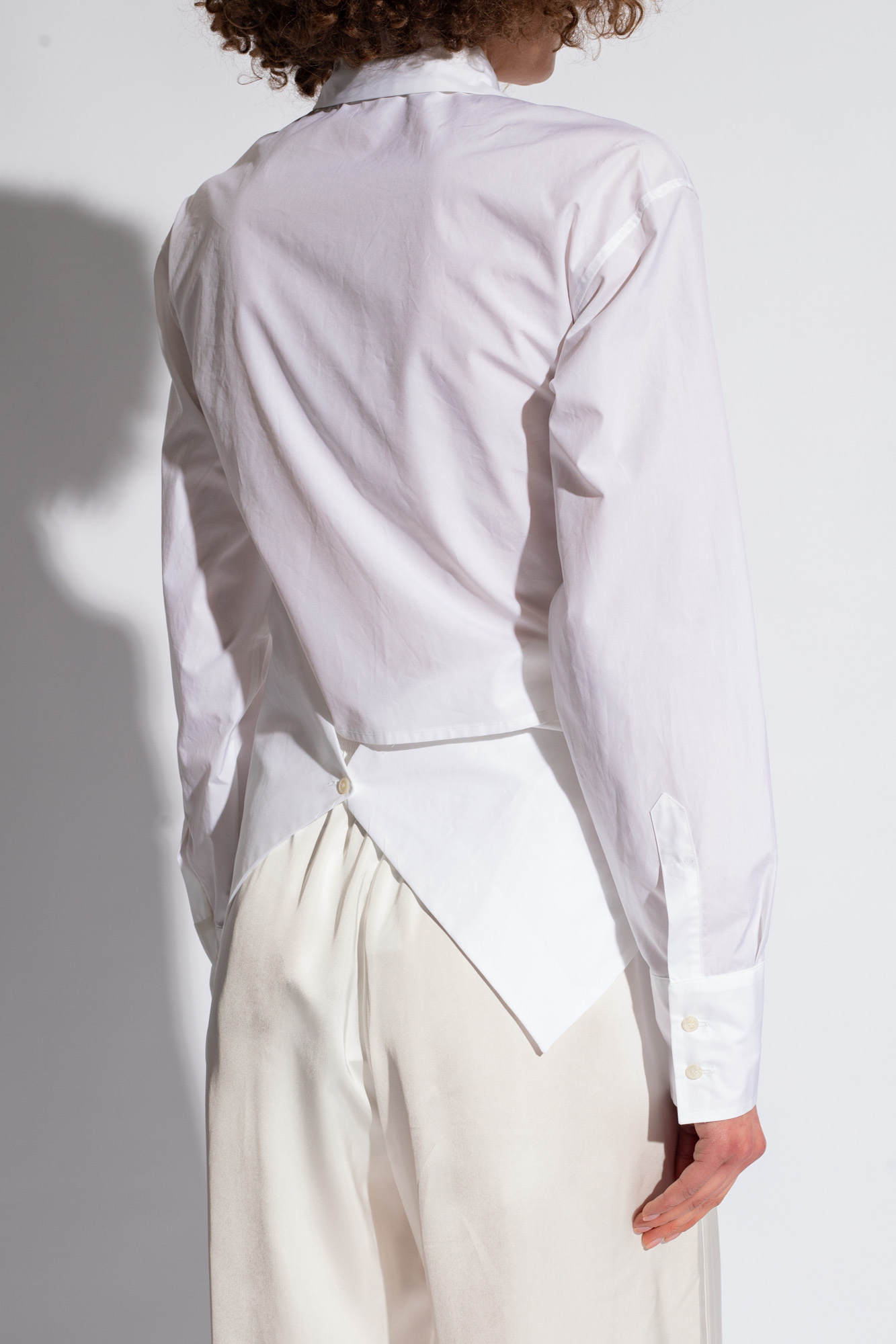 Fabiana Filippi Cotton chevron-print shirt