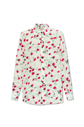 Marni floral-print round-neck jumper
