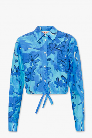 Marni floral panel blouse