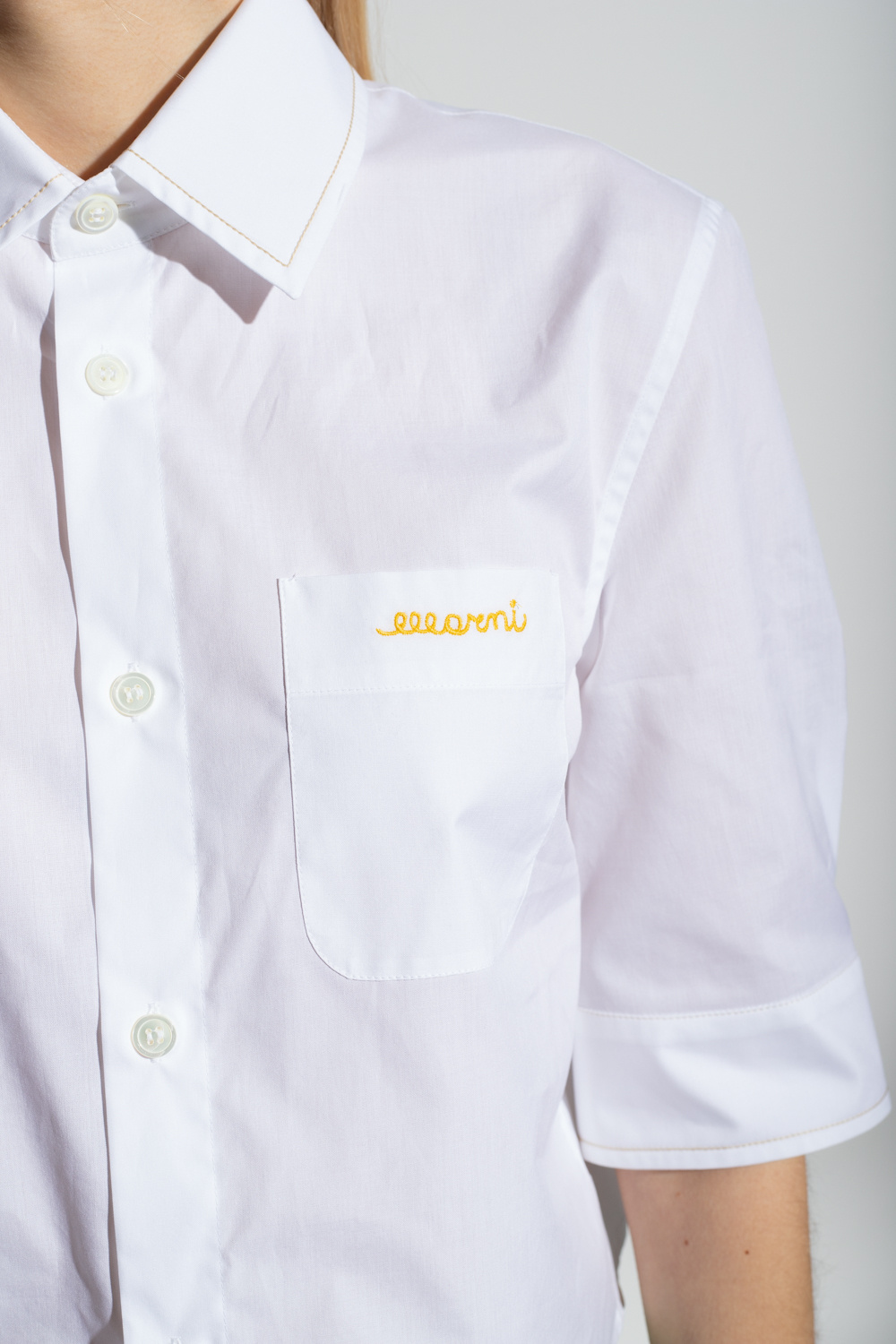 Marni Cropped shirt with logo