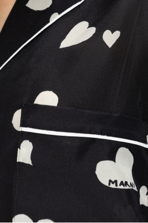 marni clip-on Pyjama style shirt