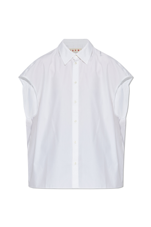 Sleeveless oversize shirt