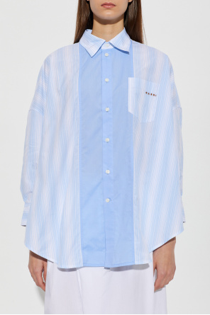 Marni Asymmetrical cut shirt