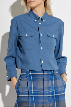 Marni Short shirt with decorative stitching