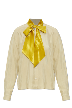 Shirt with decorative bow