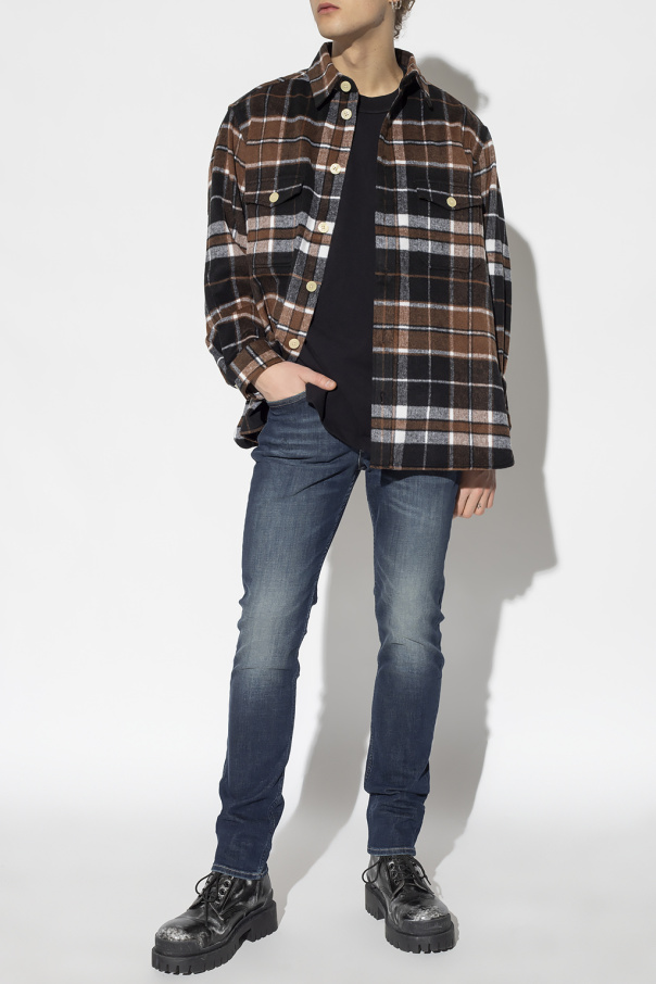 AllSaints ‘Caribou’ checked cropped shirt