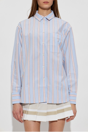 Lacoste Camisa con estampado de rayas