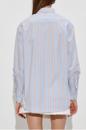 Lacoste Camisa con estampado de rayas