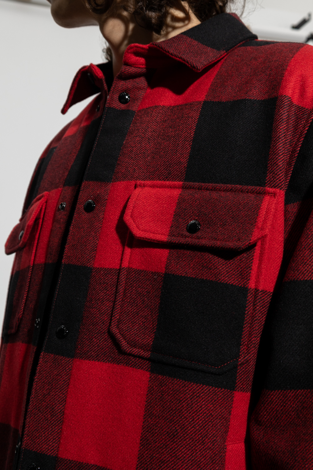 Woolrich Checked puffer intime jacket