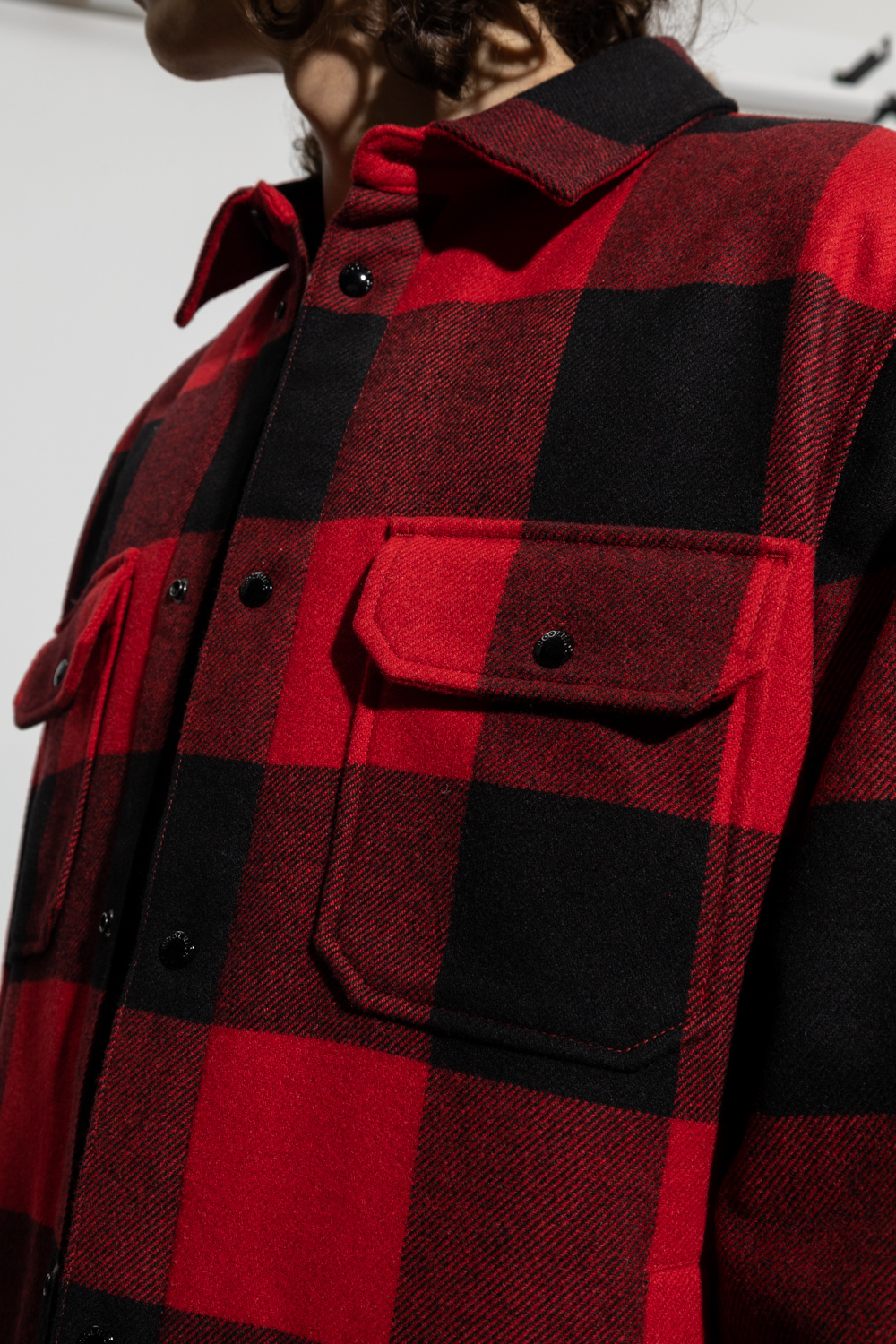 Woolrich Checked puffer jacket