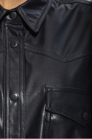 Marant Etoile ‘Berny’ Jones shirt in vegan leather
