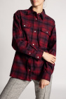 Mixed Media Full-zip Hoodie Checked shirt