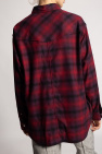 Mixed Media Full-zip Hoodie Checked shirt