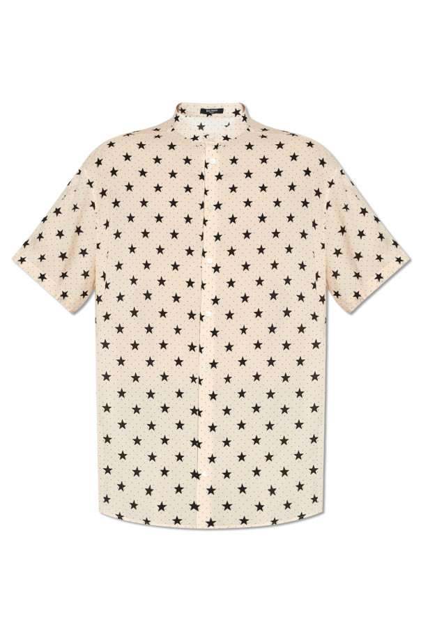 Wzorzysta koszula typu ‘oversize’ od Balmain