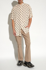 Balmain beige Oversize patterned shirt