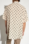 Balmain beige Oversize patterned shirt