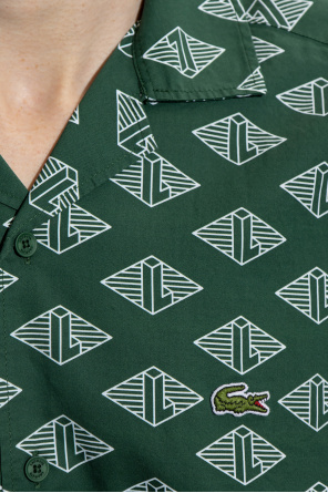 Lacoste Lacoste shoulder tape detail t-shirt in navy
