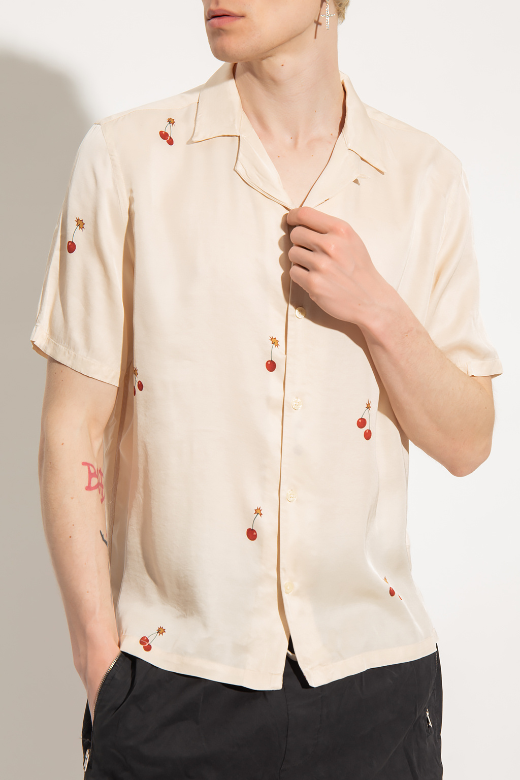 AllSaints ‘Cherry Bomb’ shirt with short sleeves