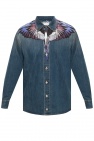 Marcelo Burlon BLUE Branded denim shirt