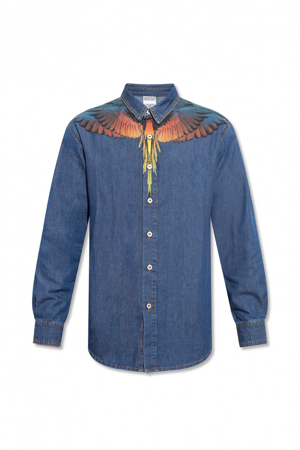 Marcelo Burlon Printed denim shirt