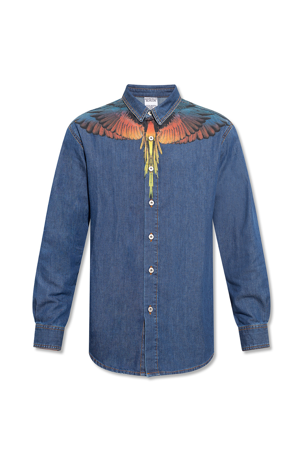 Marcelo Burlon Printed denim shirt