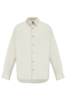 A.P.C. cream Ribbed shirt ‘Mateo’