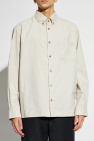 A.P.C. cream Ribbed shirt ‘Mateo’