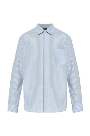 Shirt with striped pattern