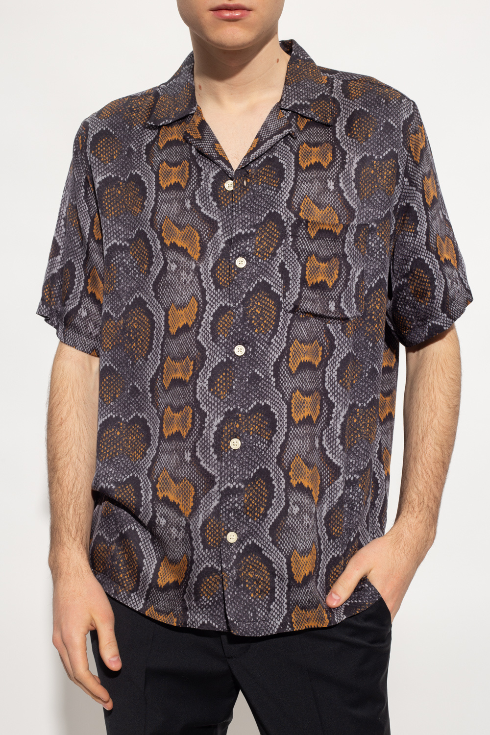 AllSaints ‘Copperhead’ patterned shirt