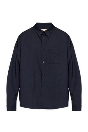 Wool shirt with pocket od Marni