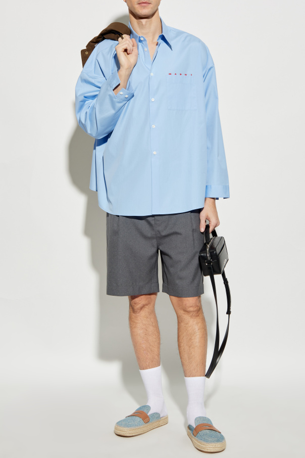 Marni Oversize-Hemd mit Tasche
