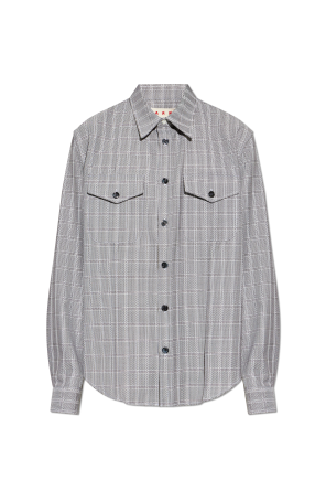 Camisa com padrão aos quadrados