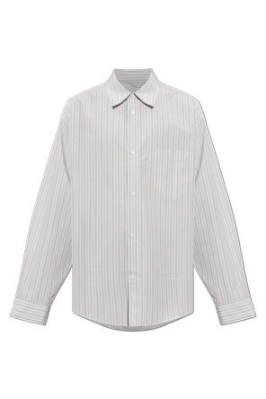 Camisa oversize às riscas