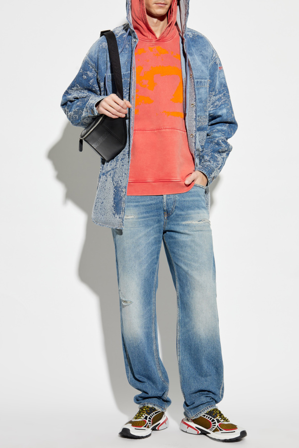 Diesel Jeansowa koszula z kapturem `D-DEWNYS-HOOD-S`