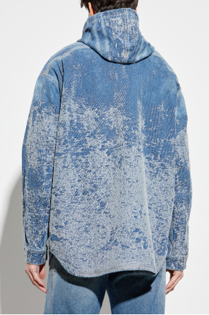 Diesel Jeansowa koszula z kapturem `D-DEWNYS-HOOD-S`