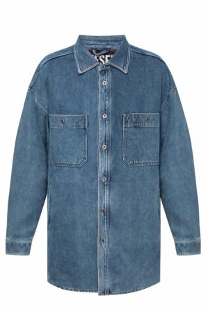 Raw-cut denim overshirt od Diesel