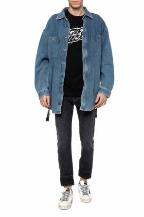 Raw-cut denim overshirt od Diesel