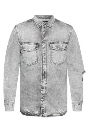 Denim shirt with holes od Diesel