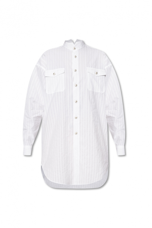 Etro Down shirt with standing collar