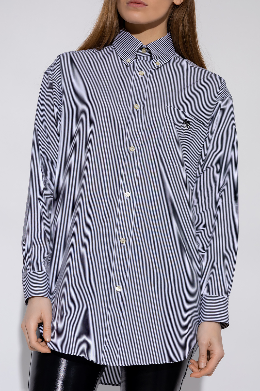 Etro Oversize Lorenzo shirt with logo