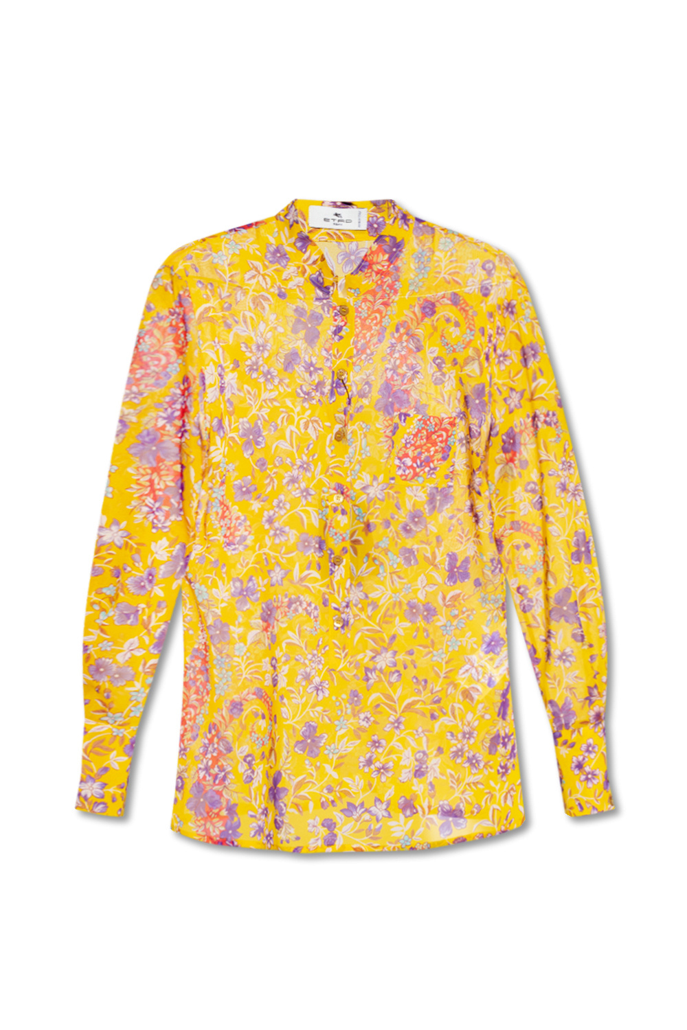 Etro Silk shirt with standing collar