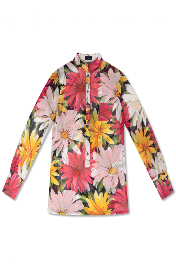 Etro Fiorucci floral denim jacket