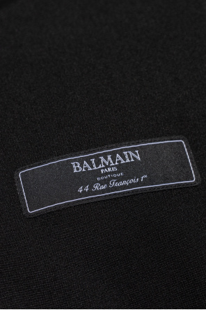 Balmain Koszula z naszywką z logo