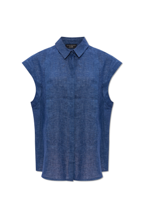 ‘icon’ collection top in linen od Emporio Armani