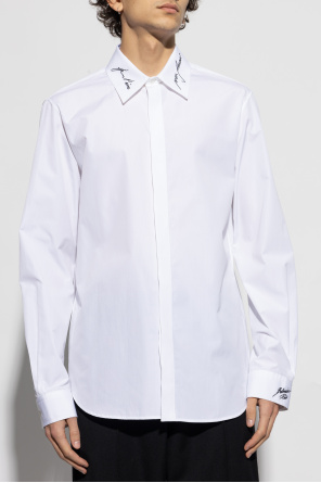 Balmain Cotton shirt with embroidered logo