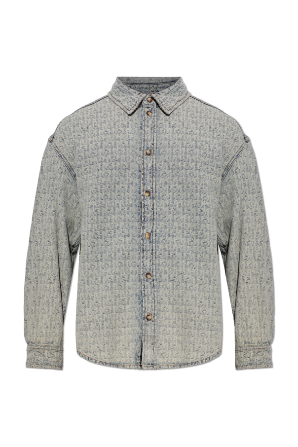 Denim shirt with vintage effect od Emporio Armani