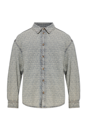 Denim shirt with vintage effect