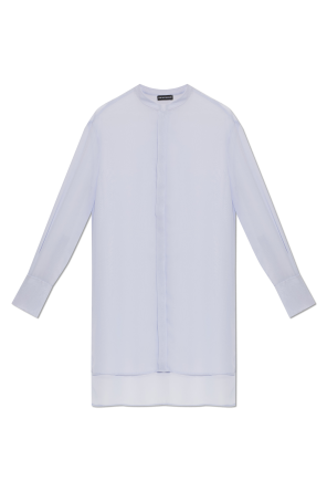 Camisa con cuello mao