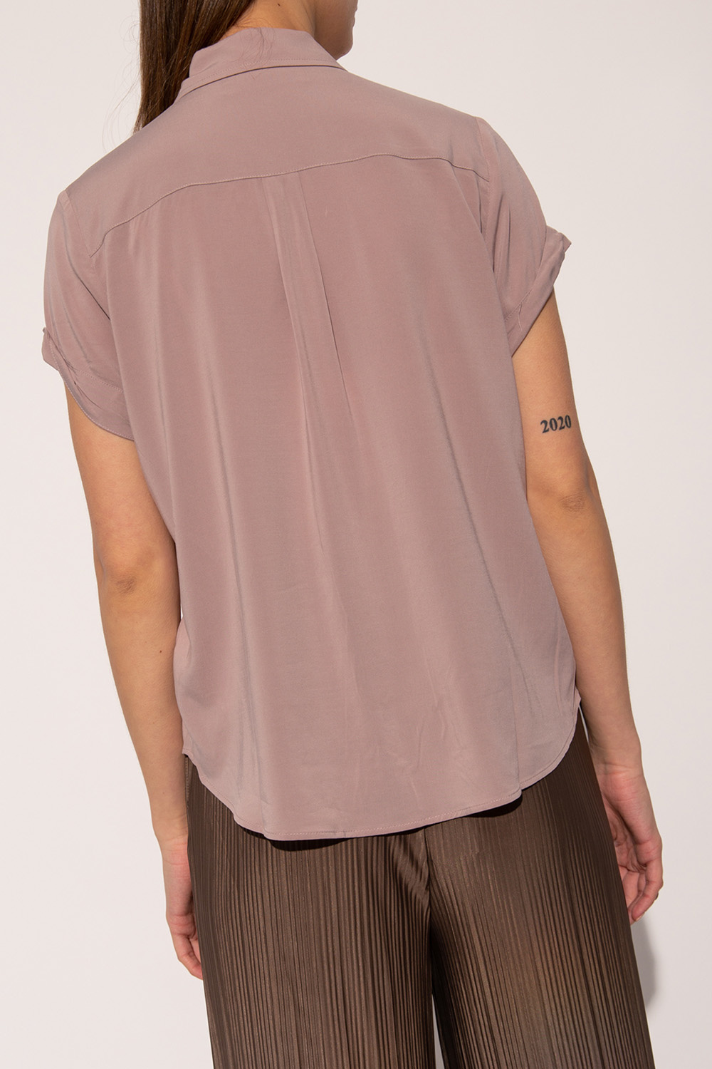 Samsøe Samsøe Printed Crow Neck Basic T-Shirt