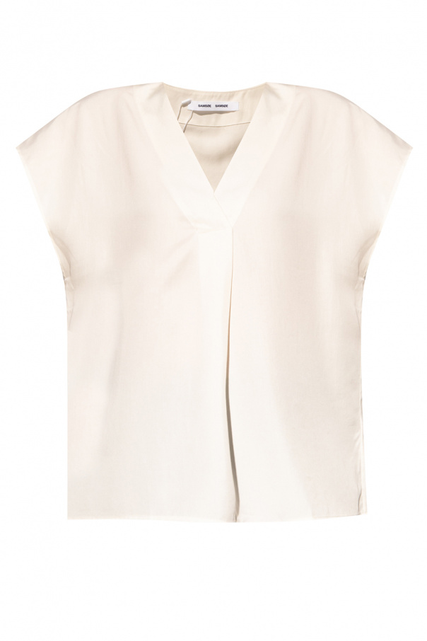 Samsøe Samsøe Fitted shirt with short sleeves